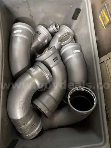 lot of stainless elbows and couplers