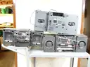 3 large boom boxes
