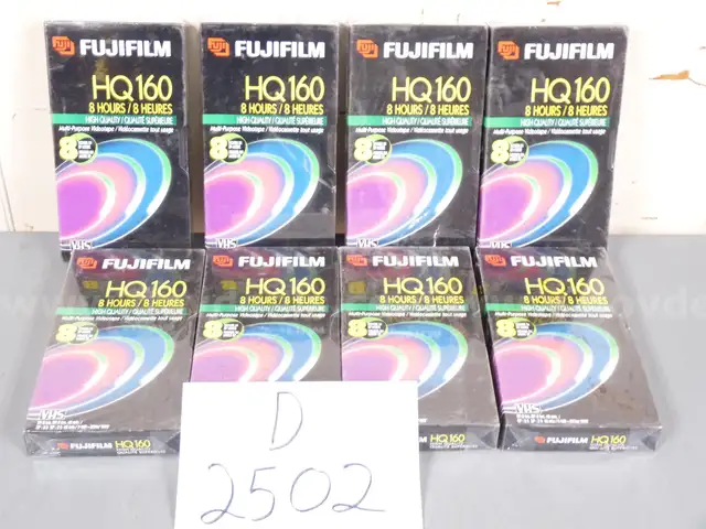 8 new fuji vcr tapes
