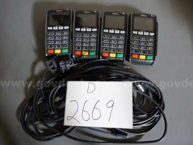 4 ingenico credit card readers