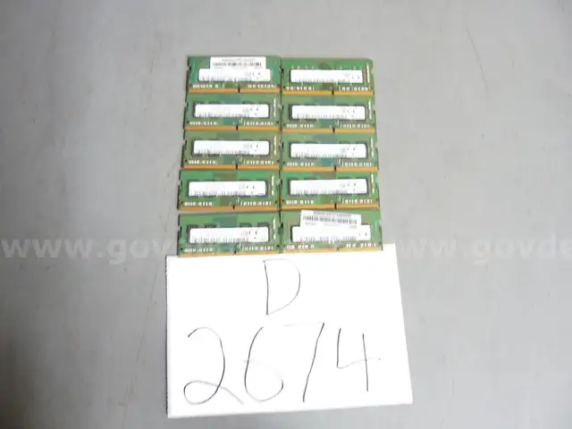 (10) 4gb ddr4 laptop ram