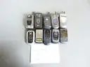10 mixed untested flip phones