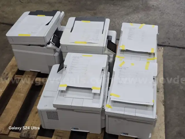 Lot of 5 HP Laser printers, tested and functional