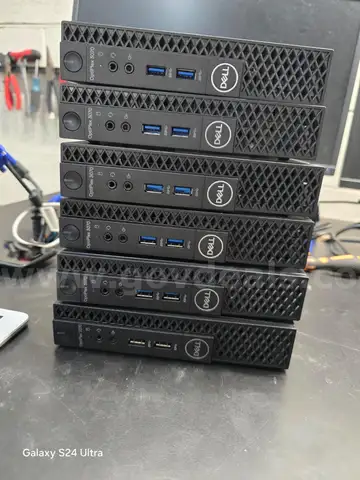 Lot of 6 PC computer desktop USFF(tiny) with 8GB RAM and SSD 128GB NVME