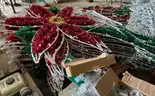 Lot of 100 Christmas Pole Decorations
