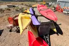 Lot of 6 Kayaks and 5 Paddles