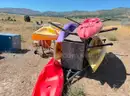 Lot of 6 Kayaks and 5 Paddles