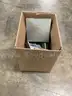 Lot of misc box items-3 Charcuterie cheese knife set, 2 Laguiole knife set, dark green bottle, 2 paring knives &#x22;DH&#x22;