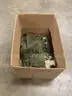 Lot of misc box items-2 Tall white shirts, XL forest green Nike shorts, large green Nike shirt, PA hat-no size, &#x22;DH&#x22;
