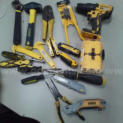 Box of Miscellaneous Assorted Tools &#x22;JM&#x22;
