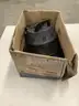 Lot of misc box items-2 blenders, 2 gold cheese knives, cleaver butcher knife, Promaster lid, 2 silver forks, &#x22;DH&#x22;