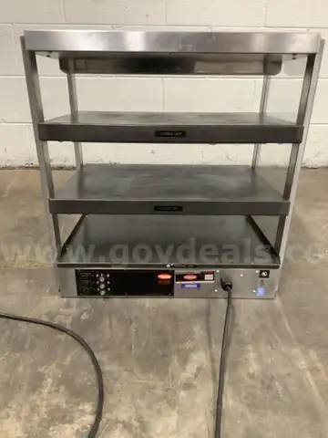 22 1/2 (L) x 18 (W) x 24 (H) silver metal Hatco Foodwarmer (V 120) (W 1125) (A 9.4)  (IT DOES WORK)  &#x22;DH&#x22;