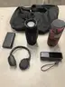 Lot of misc box items-JBL &#x22;Charge 4&#x22; speakers (IT TURNS ON) Anker 165W portable battery, &#x22;UE&#x22; speakers,  &#x22;DH&#x22;