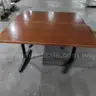Two Wooden Tables with Metal Legs 60&#x22;Lx30&#x22;Wx29&#x22;H