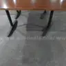 Two Wooden Tables with Metal Legs 60&#x22;Lx30&#x22;Wx29&#x22;H