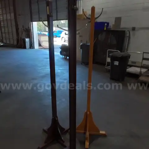 Lot of Coat Racks 69&#x22;Tall (3) &#x22;JM&#x22;