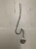 Lot of misc box items-Silver ring, gold roman numerals wrist band, &#x22;L&#x22; diamond piece,  &#x22;DH&#x22;