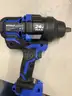 Lot of misc box items-Black &#x26; blue Kobalt drill gun (NO BATTERIES, NOR BITS INCLUDED), silver 5/8 Cr-v wrench tool, &#x22;DH&#x22;