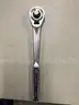 Lot of misc box items-Black &#x26; blue Kobalt drill gun (NO BATTERIES, NOR BITS INCLUDED), silver 5/8 Cr-v wrench tool, &#x22;DH&#x22;