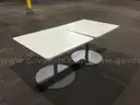 Two 36x36x29H Tables w/ round metal base                                                                     &#x201C;C&#x201D;