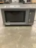 21 x 15 dark gray Amana microwave (IT DOES TURN ON)  &#x22;DH&#x22;