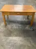 48 x 30 hardwood light oak rectangle table  &#x201C;DH&#x201D;