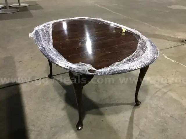 One 55x44x29H Dark Wood Table                                                                                   &#x201C;C&#x201D;