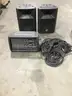Two 18 x 22 EV sound speakers (COMES WITH PLUG IN CORDS) 20 1/2 x 12 Mackie channel mixer  “DH”