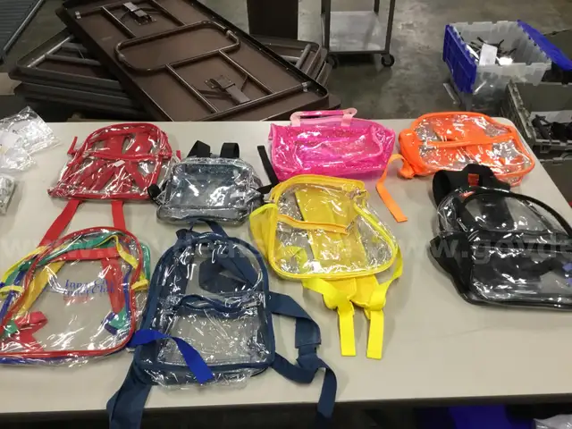 Lot Box of Kids Clear Backpack                                                                           “C”