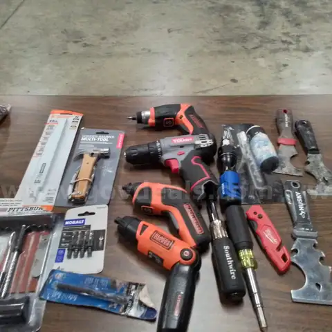 Lot Box of Assorted Tools          "JM"