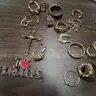 Lot of Jewelry- Gold Charms Pieces, Rings, Earrings "JM"