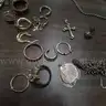 Lot of Jewelry- Gold Charms Pieces, Rings, Earrings "JM"
