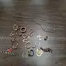 Lot of Jewelry- Gold Charms Pieces, Rings, Earrings "JM"
