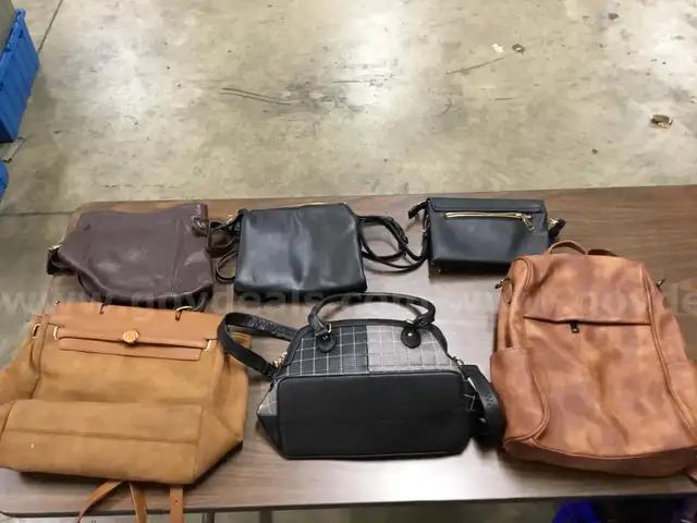 Lot Box of Assorted Women’s Handbags and Backpack                                                                  “C”
