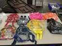 Lot Box of Assorted Kids Clear Backpacks                                                                           “C”