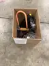 Lot of misc box items-3 bicycle locks-one has a key lock, Bondhus tool, Ikea bit screwdriver, drill bits &#x22;DH&#x22;