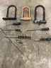 Lot of misc box items-3 bicycle locks-one has a key lock, Bondhus tool, Ikea bit screwdriver, drill bits &#x22;DH&#x22;