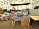 5 FT Double Shelf Lab Table W/ Storage