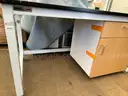 5 FT Double Shelf Lab Table W/ Storage