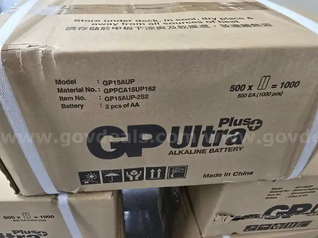 Lot of 8000x AA GP Gold Peak Ultra Plus Alkaline Batteries BRAND NEW