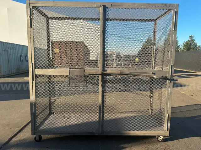 Heavy Duty Mobile Expanded Metal Security Locker