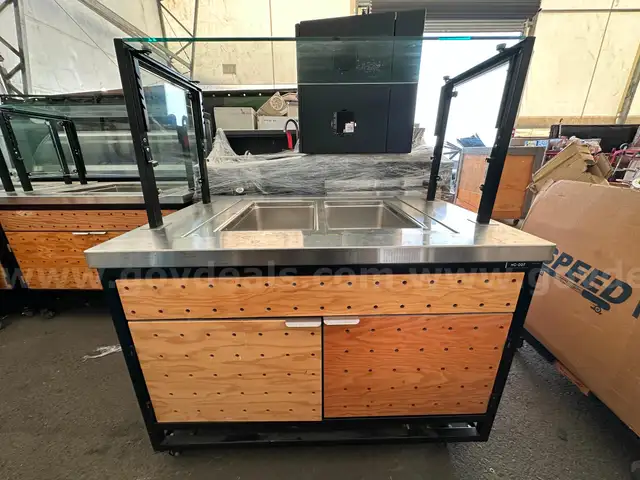 Commercial Stainless Steel Refrigerated Salad/Buffet Prep Station
