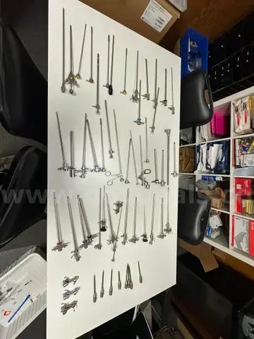 Lot of Karl Storz Rigid Scopes, Arthroscopes, Sheaths, Obturators, and More