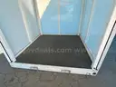 Heavy Duty Weatherproof Storage Unit w/ 4 Sided Hydraulic Lift Up Door Access