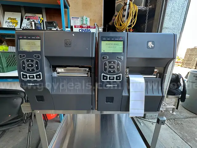 Lot of 2x Zebra ZT410 Industrial Thermal Printers