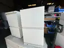 Lot of 8x Double Drawer White Cabinets