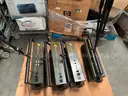 Lot of 4x Brightline 1.2D/DMX Studio Light Fixture W/ Tripod