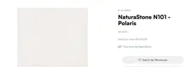 2 Ea. (Approx). NaturaStone Quartz POLARIS Surfacing Slabs