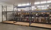 Metal Pallet Racking with Plywood Sheets