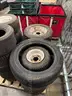 Lot of 16 wheels and tires